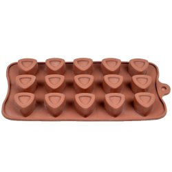 Silikonform  Myke trekanter med fordypning