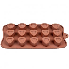 Silikonformen - Dreiecke mit Vertiefung